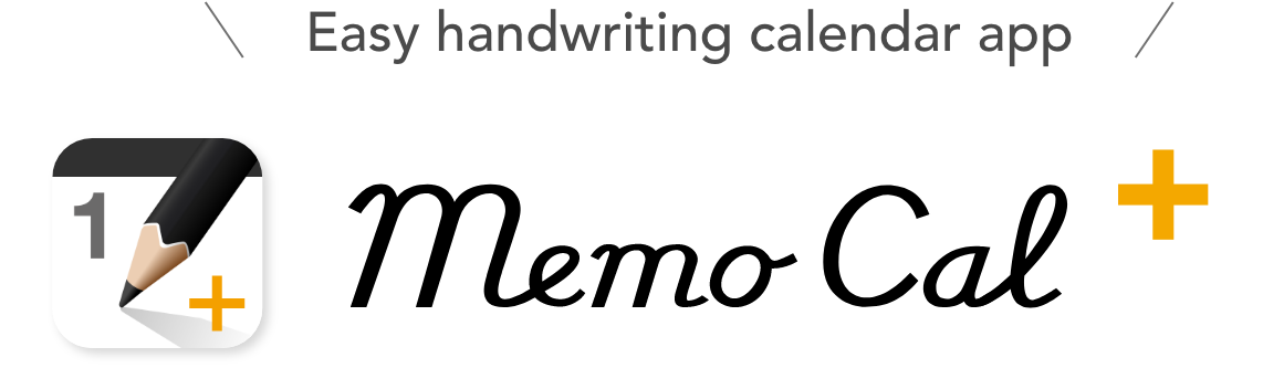 Easy handwriting calendar app